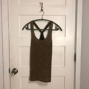 Gold Shimmer Dress Tank